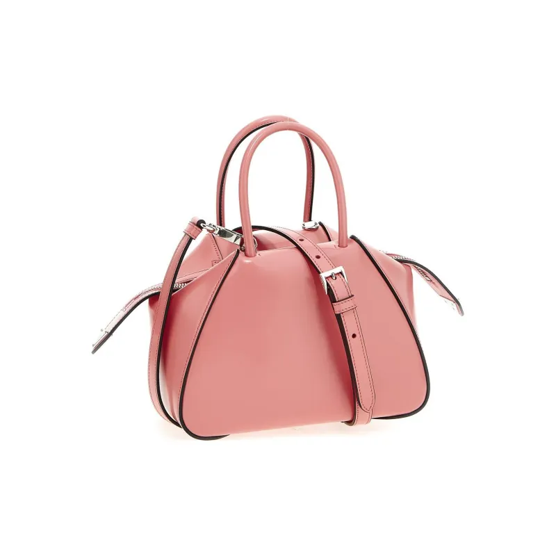 PRADA Leather One Shoulder Handbags Women's Pink-2