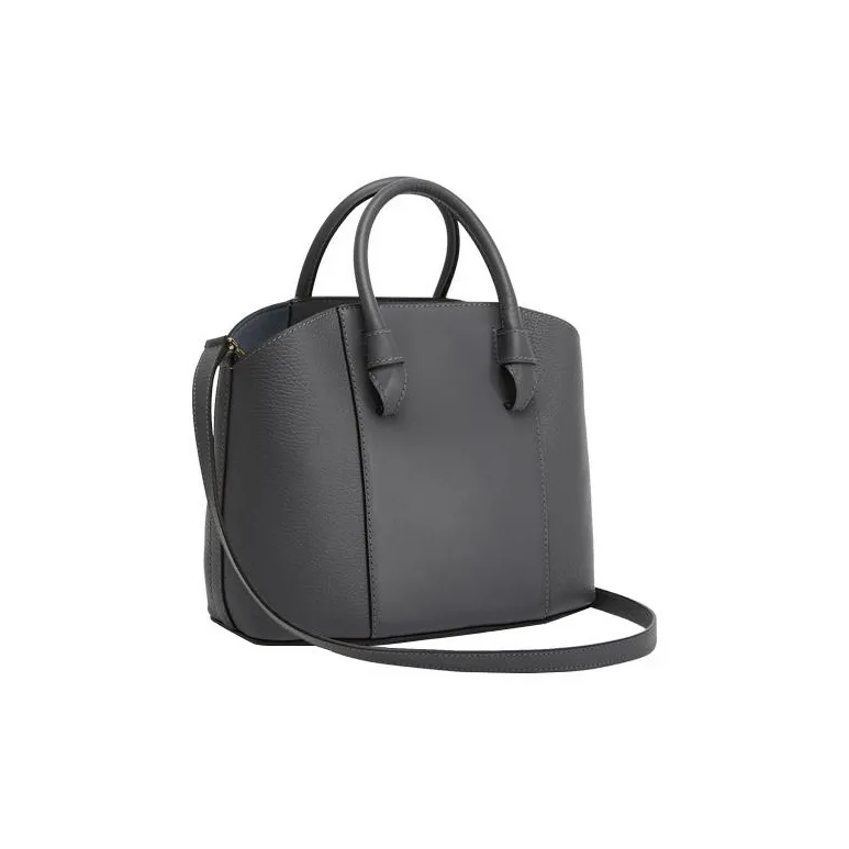 Furla Miastella Cow Leather Tote Bag, Shopping Bag, Handbag Medium Size Women's Gray-2