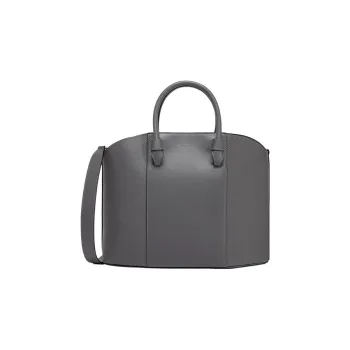 Furla Meraviglia Calfskin Tote Bag Shopping Bag Handbag Shoulder Bag Large Size Women's Gray