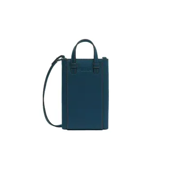 Furla Miastella Cow Leather Shoulder Bag Crossbody Bag Handbag Small Size Women's Dark Blue