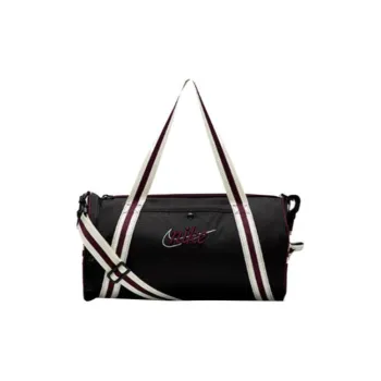 Nike Heritage Recycled Polyester Material Portable One Shoulder Crossbody Gym Bag Large Size Unisex Black & Red
