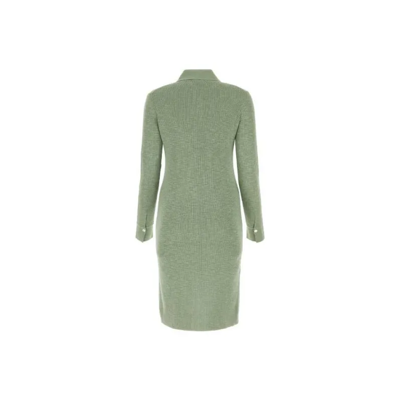 THEORY Long-Sleeved Dresses Women's Green-1