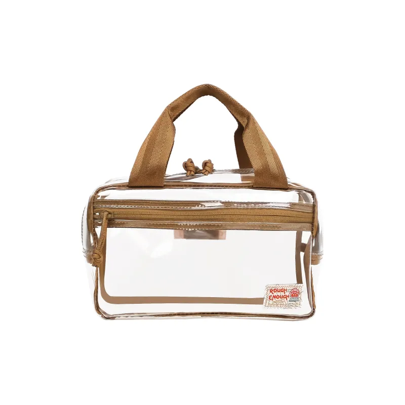 Rough Enough PVC Storage Bag, Toiletry Bag Unisex Transparent-4