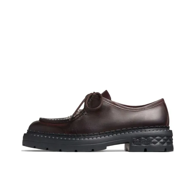 Jimmy Choo Marlow Stud-embellished Leather Moccasins-0