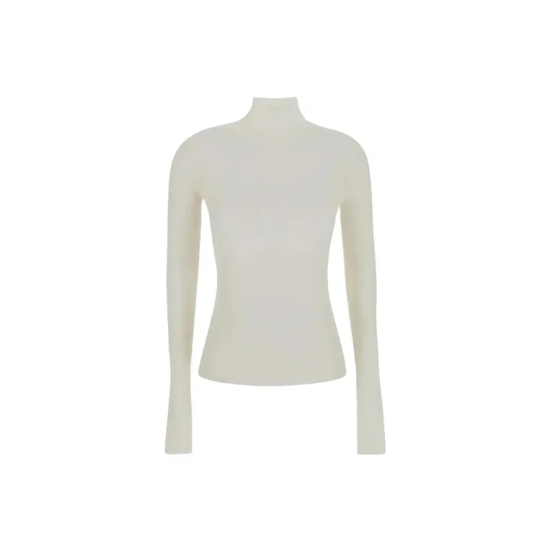 Bottega Veneta Ribbed High Neck Sweater-0