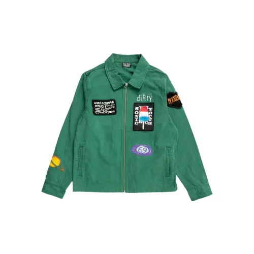 PLEASURES Jackets Unisex Green