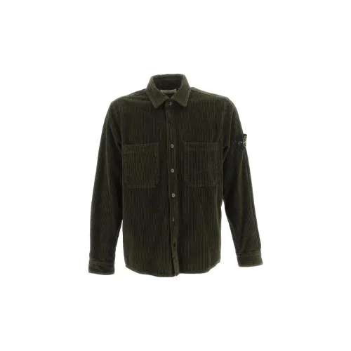 STONE ISLAND Shirts Men Green