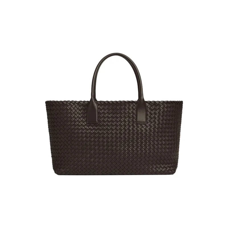 Bottega Veneta Sheepskin Tote Bag Shopping Bag Shoulder Bag Handbag Medium Size Women's Dark Brown-0