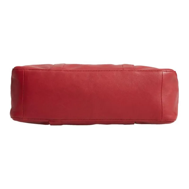 LONGCHAMP 3D Calfskin With Sheepskin Trim Shoulder Bag Crossbody Bag Handbag Medium Size Women's Red-4