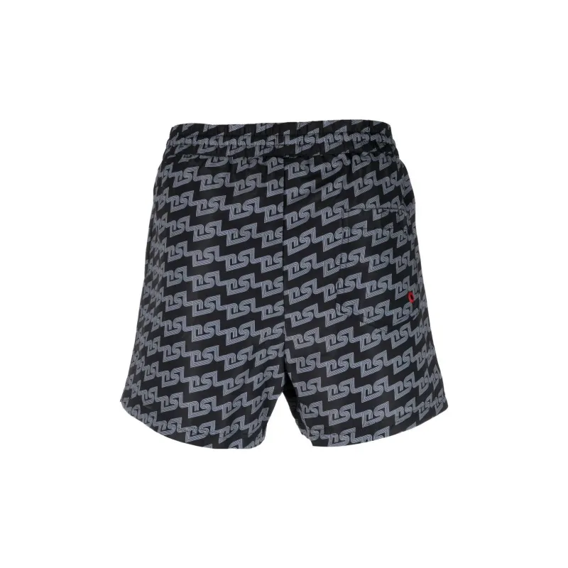 DIESEL Casual Shorts Men Black White-1