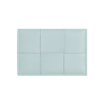 Bottega Veneta Sheepskin Card Holder Women's Washed Cyan