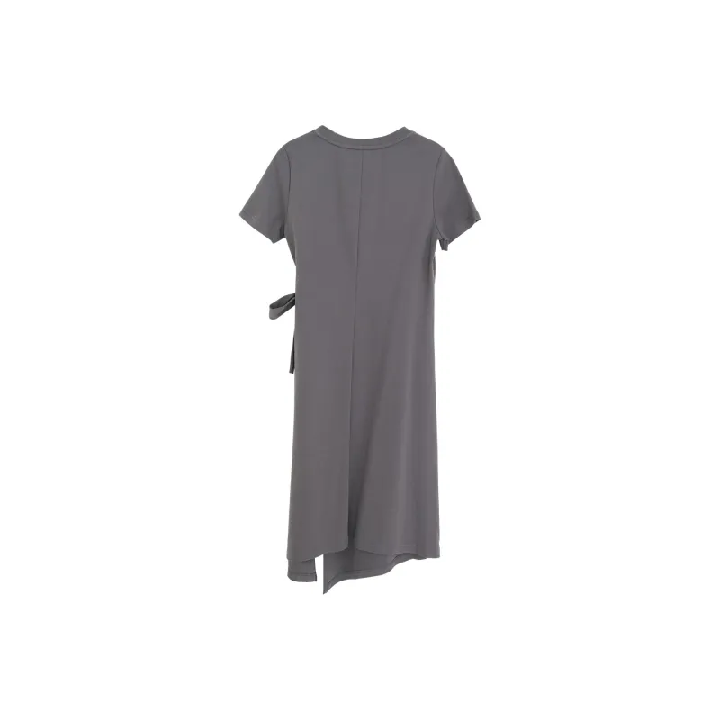 SMEN Short Sleeved Dresses Women's-3