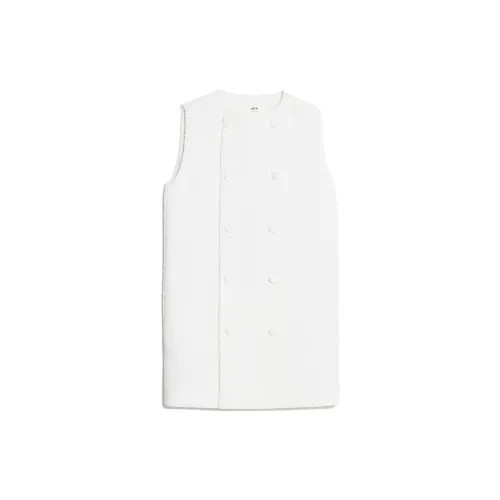 AMIPARIS Sleeveless Dresses Women's Natural White