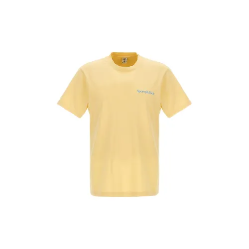 SPORTY & RICH T-Shirts Unisex Yellow