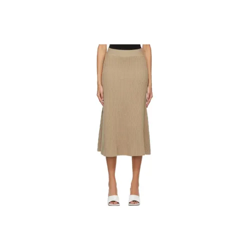 Bottega Veneta Knit Long Skirts Women's Beige