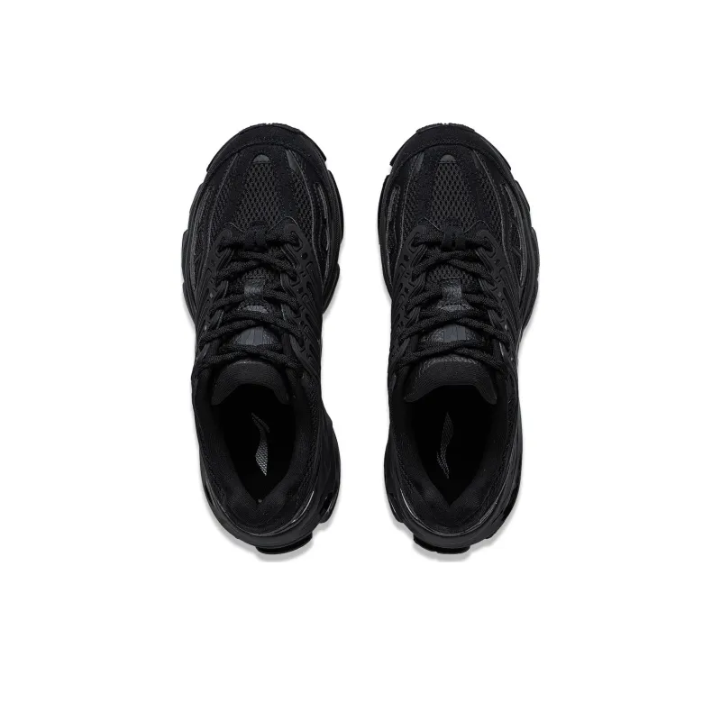 LiNing Twenty Mountains Cushioned Wear-Resistant Slip-Resistant Low-Top Casual Shoes Men's Phantom Black-3