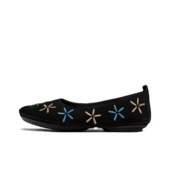 CAMPER Nina Floral-embroidered Ballerina Shoes