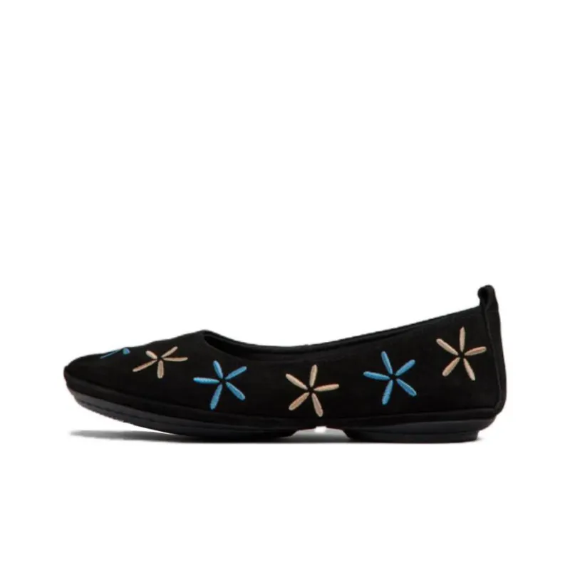 CAMPER Nina Floral-embroidered Ballerina Shoes-0