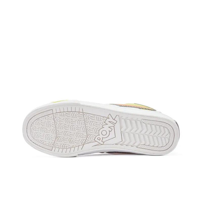 PONY Atop Low Top Skateboard Shoes Unisex White Orange-4