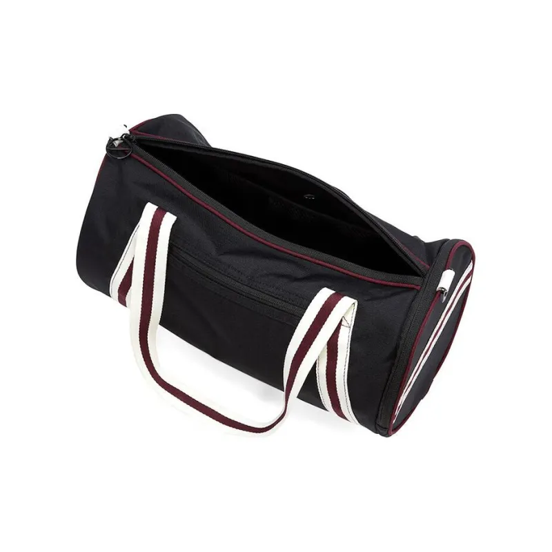 Nike Heritage Recycled Polyester Material Portable One Shoulder Crossbody Gym Bag Tubas Unisex Black & Red-4