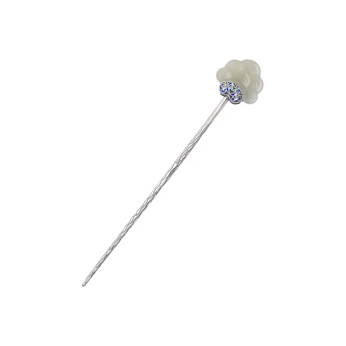xiaoyinjiang Hetian Jades Women's Auspicious Cloud Hairpin-0