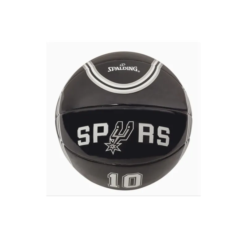 SPALDING PU Basketball Black White 1.Size 5 Ball Training Unisex-2