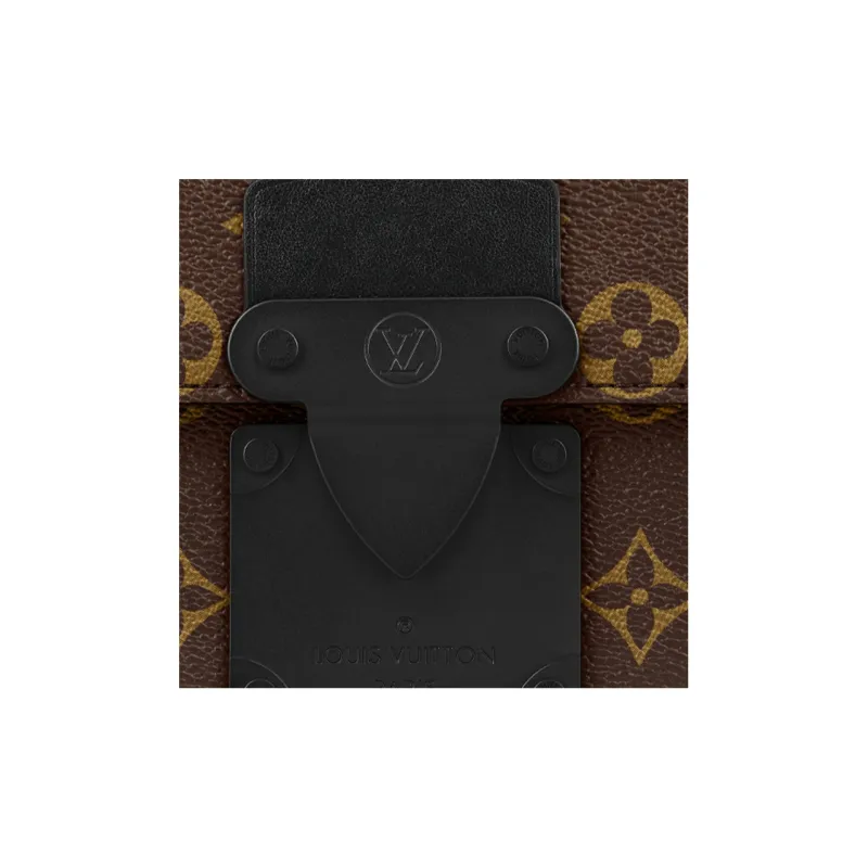 LOUIS VUITTON Coated Canvas With Leather Trim Shoulder Bags Sling Bag Fanny Pack Regular Men's Brown/Black-4