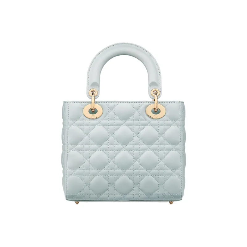 DIOR Lady DiorMy ABCDior Lambskin Lady Dior Bag, Shoulder Bag, Crossbody Bag, Handbag Small Size Women's Light Blue-3