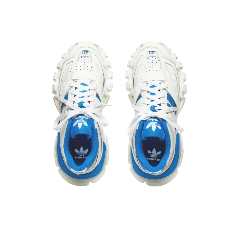 Adidas Originals X Balenciaga Track Forum Low Shoes 'White Blue'-2