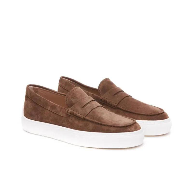 TOD'S Gommino Round Toe Penny Loafers-2