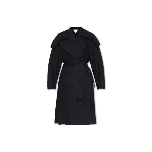 Bottega Veneta Trench Coats Women's Black