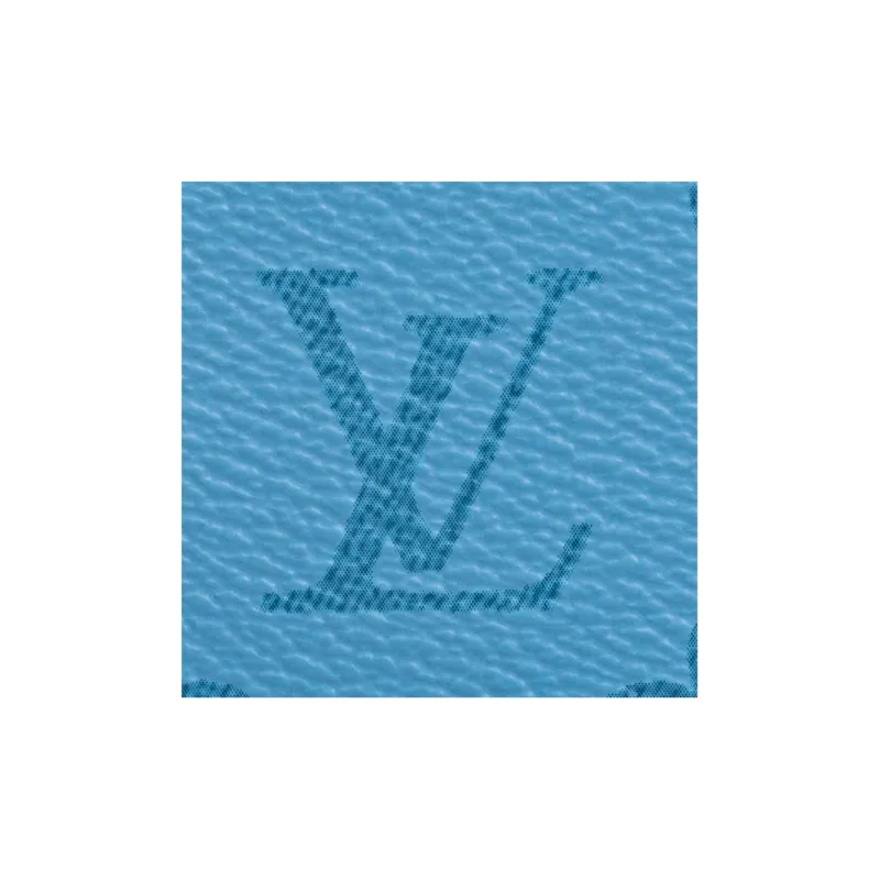 LOUIS VUITTON Coin Card Holder Denim-4