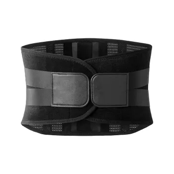 Umay Back Support Braces Fitness Breathable Black Nylon Polyester Unisex
