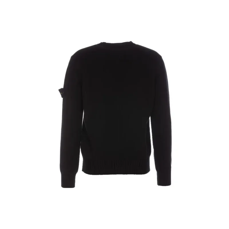 STONE ISLAND Logo Patch Crewneck Jumper-1