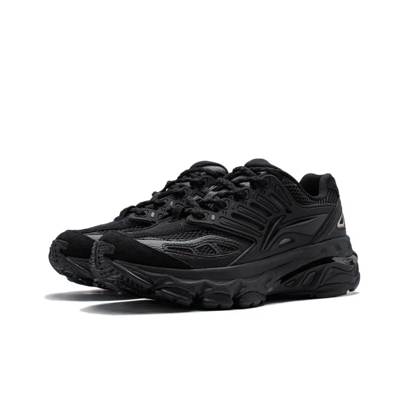 LiNing Twenty Mountains Cushioned Wear-Resistant Slip-Resistant Low-Top Casual Shoes Men's Phantom Black-2