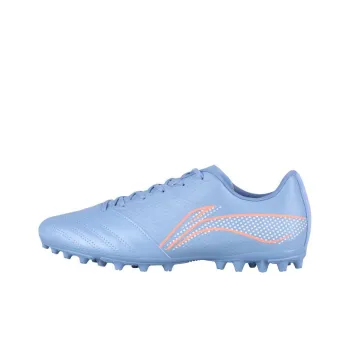 LiNing Iron MG Rubber Short Studs Artificial Ground Cushioning Slip Resistant Soccer Shoes Men's Aurora Blue