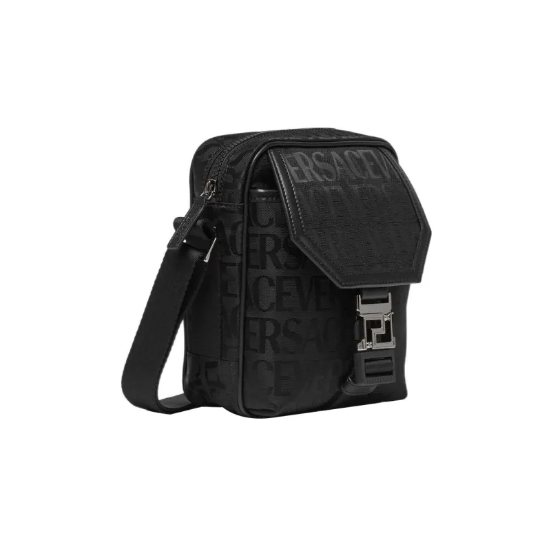 FANSIZHE Polyamide Crossbody Bag, Shoulder Bag Men's Black-1