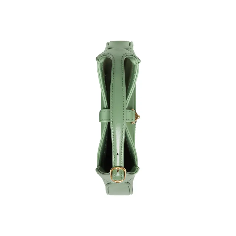 GUCCI Jackie 1961 Leather Crescent Shoulder Bag Shoulder Bag Crossbody Bag Women's Light Green-6