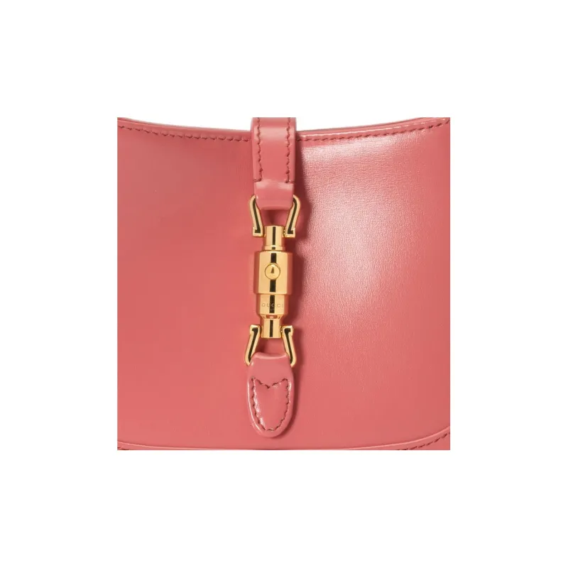 GUCCI Jackie 1961 Leather Crescent Shoulder Bag Shoulder Bag Crossbody Bag Mini Women's Pink-8