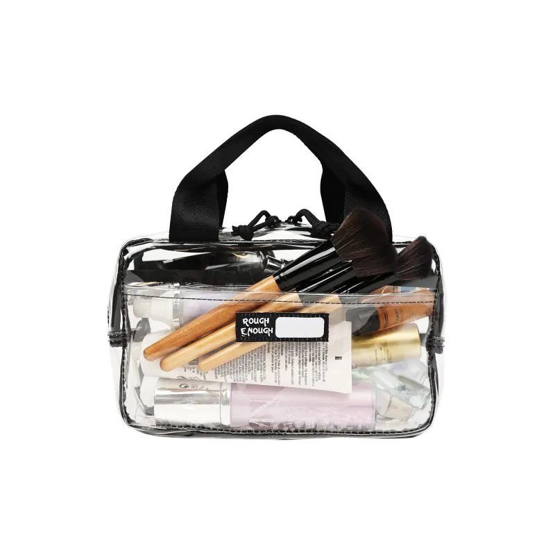 Rough Enough PVC Storage Bag, Toiletry Bag Unisex Transparent-3