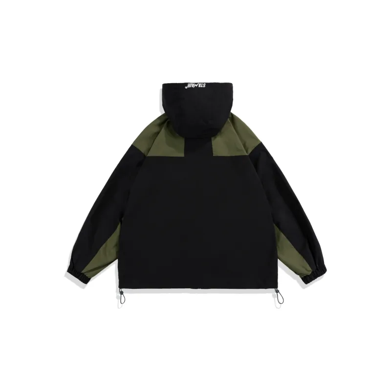 STANAIR Embroidery Sports Waterproof Windproof Hooded Jacket Unisex-6