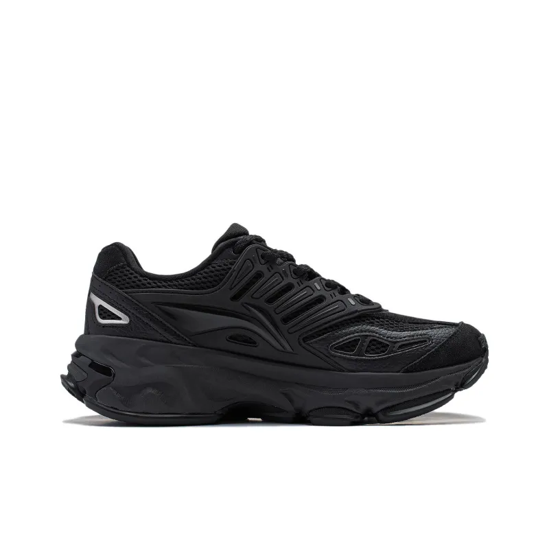 LiNing Twenty Mountains Cushioned Wear-Resistant Slip-Resistant Low-Top Casual Shoes Men's Phantom Black-1