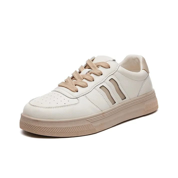 ACESC Low Top Skateboard Shoes Women's Beige-1