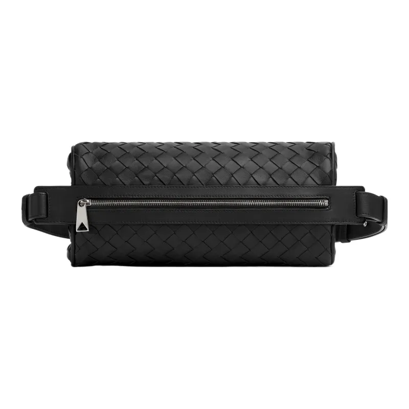 Bottega Veneta Intrecciato Calfskin Fanny Pack Crossbody Bag Shoulder Bag Regular Men's Black-2