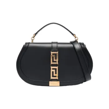 VERSACE Greca Goddess Cow Leather Portable Crossbody Bag Shoulder Bag Regular Women's Black
