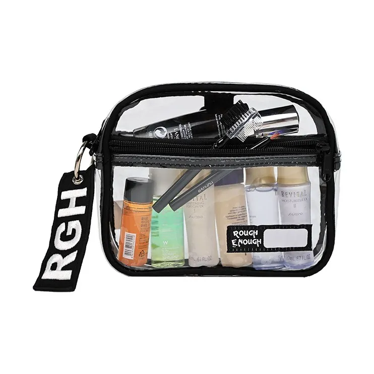Rough Enough PVC Makeup Bag, Storage Bag, Toiletry Bag Regular Unisex Transparent-2