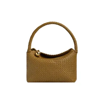 Bottega Veneta Calfskin Handbag, Shoulder Bag Trumpets Women's Brown