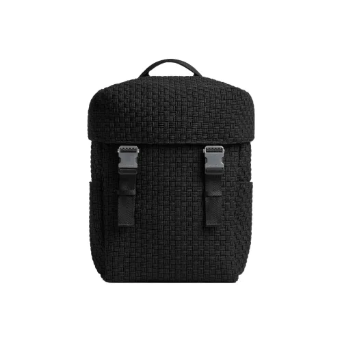 Bottega Veneta Cotton With Polyamide Backpack Men's Black
