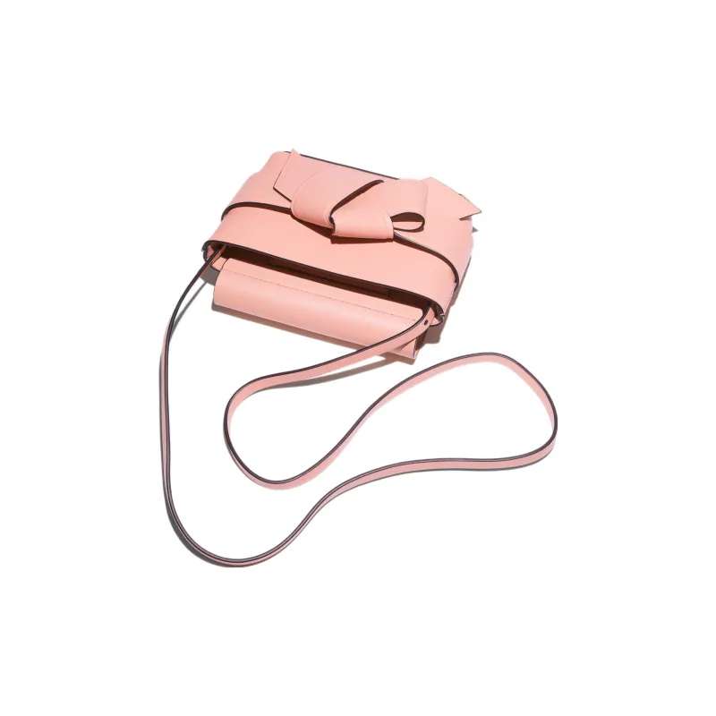 Acne Studios Cow Leather Shoulder Bag, Crossbody Bag Mini Women's Pink-2