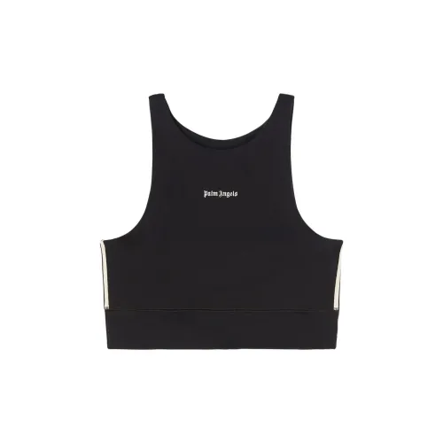 PALM ANGELS Logo-print Crop Top